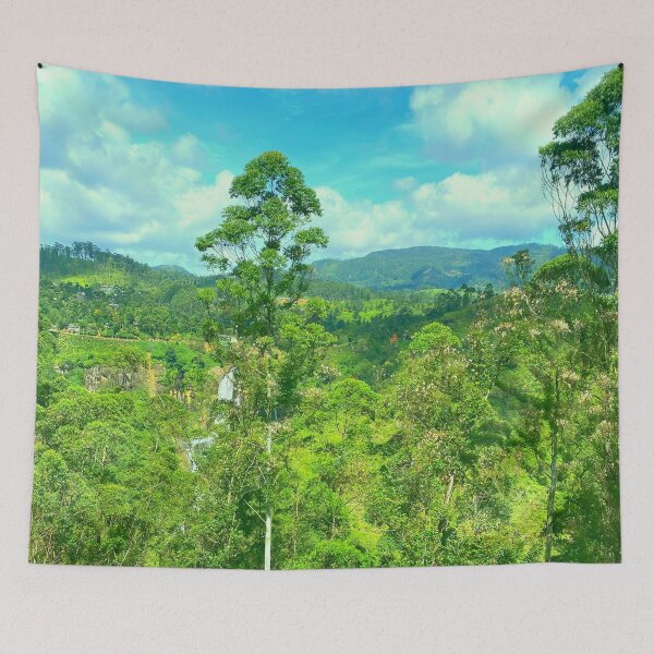 Item preview, Hidden Waterfall In Tropical Island designed and sold by MYNTLYF.