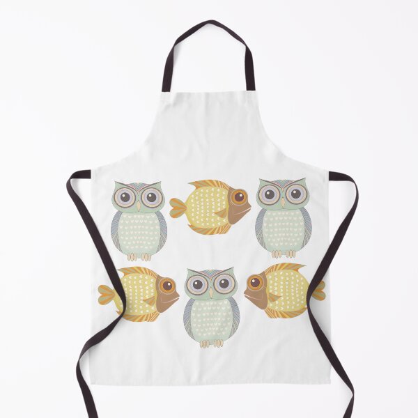 Item preview, Owls Three and Fish Three designed and sold by Jean Gregory Evans.