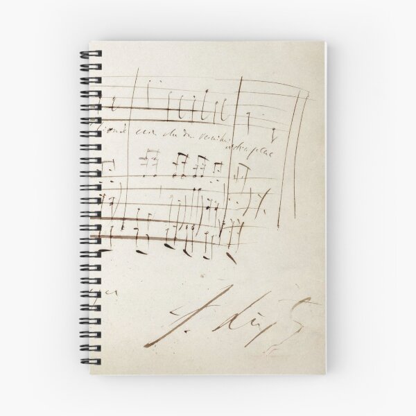Item preview, Liszt | Dedication with handwritten score by Franz Liszt designed and sold by en10minutos.