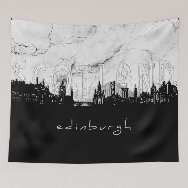 Item preview, edinburgh skyline marble designed and sold by BekimART2.
