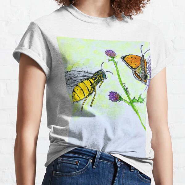 Butterfly Wasp Attack Classic T-Shirt