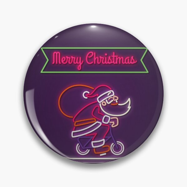 Item preview, Neon Santa on Bicycle designed and sold by Pormado.