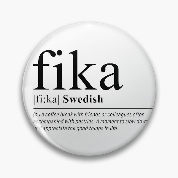 Item preview, Fika - Swedish words designed and sold by LemonbatStudio.