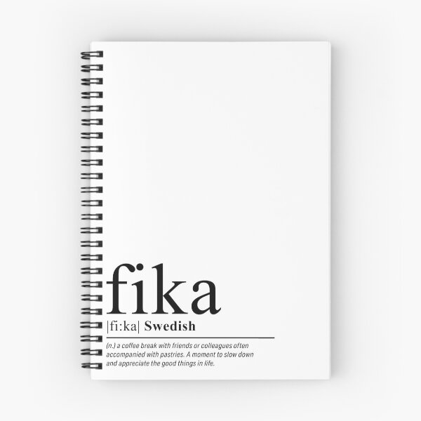 Item preview, Fika - Swedish words designed and sold by LemonbatStudio.