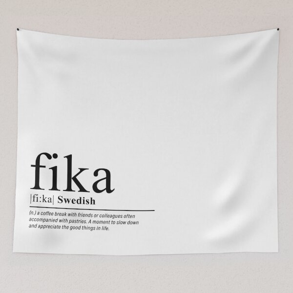 Item preview, Fika - Swedish words designed and sold by LemonbatStudio.