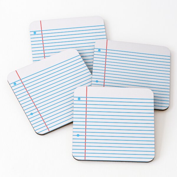 Item preview, Loose Leaf Lined Paper Dropshadow Vector Pattern designed and sold by patternsoup.