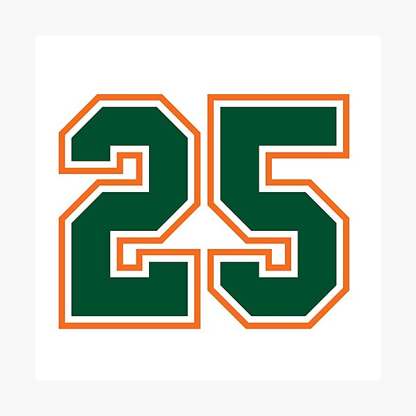 Item preview, 25 Jersey Number Number twenty-five Straight From Miami designed and sold by Urosek.