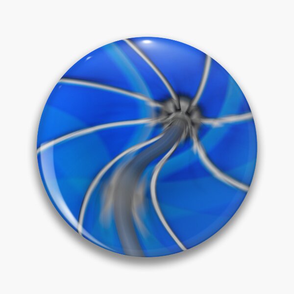 Item preview, abstract blue wavy star shape designed and sold by Nikoleta Vukovic.