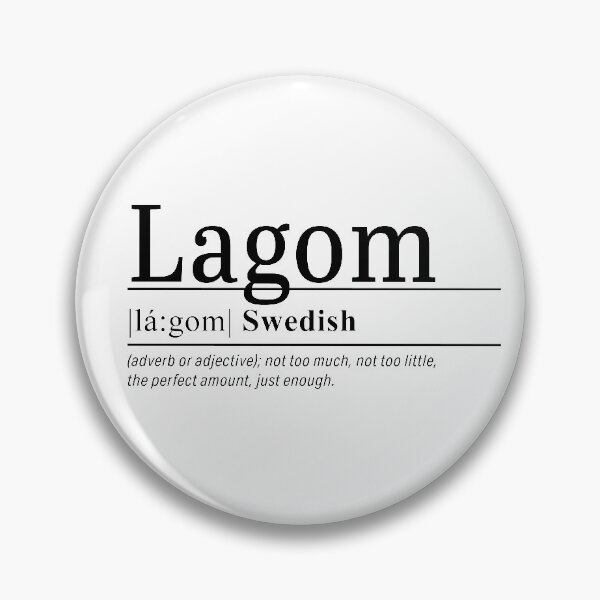 Item preview, Lagom - Swedish words designed and sold by LemonbatStudio.