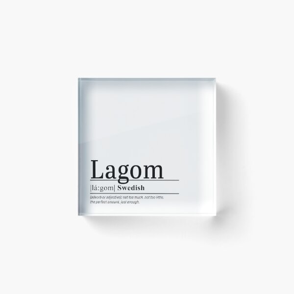 Item preview, Lagom - Swedish words designed and sold by LemonbatStudio.
