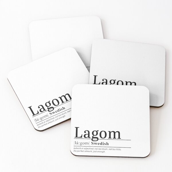 Item preview, Lagom - Swedish words designed and sold by LemonbatStudio.