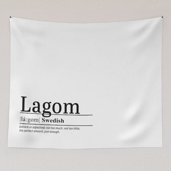 Item preview, Lagom - Swedish words designed and sold by LemonbatStudio.