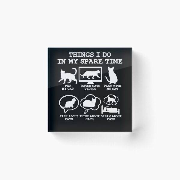 Item preview, Things I Do In My Spare Time Cat Lover Funny Gift idea designed and sold by Noahlaz.