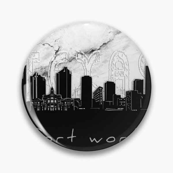 Item preview, fort worth skyline marble designed and sold by BekimART2.
