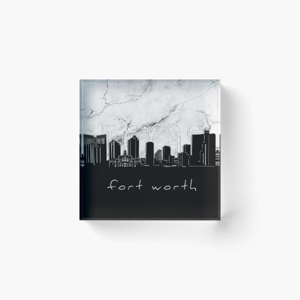 Item preview, fort worth skyline marble designed and sold by BekimART2.