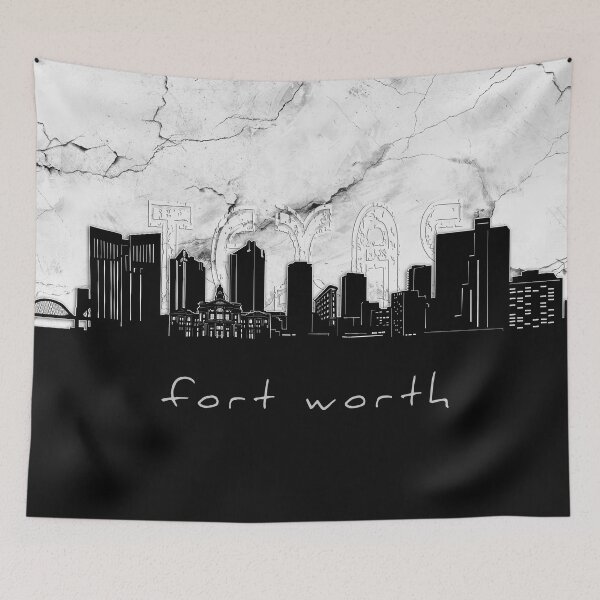 Item preview, fort worth skyline marble designed and sold by BekimART2.