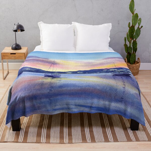 Item preview, Anchor watch Watercolor seascape designed and sold by Tatti-arts.
