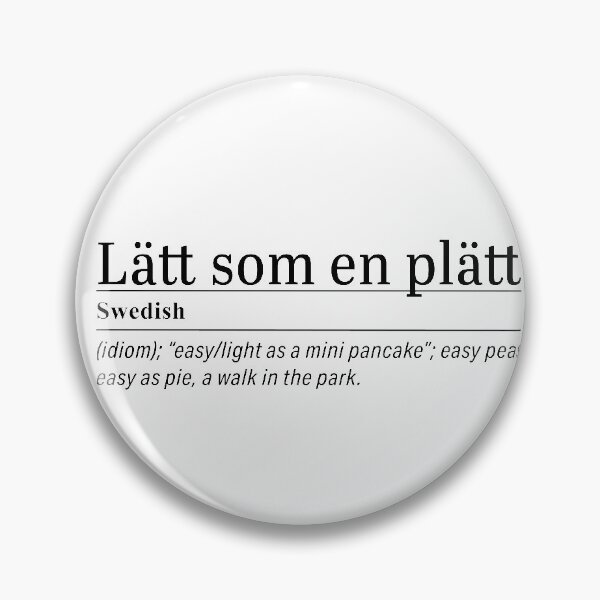 Item preview, Lätt som en plätt - Swedish words designed and sold by LemonbatStudio.