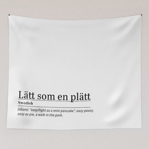 Item preview, Lätt som en plätt - Swedish words designed and sold by LemonbatStudio.