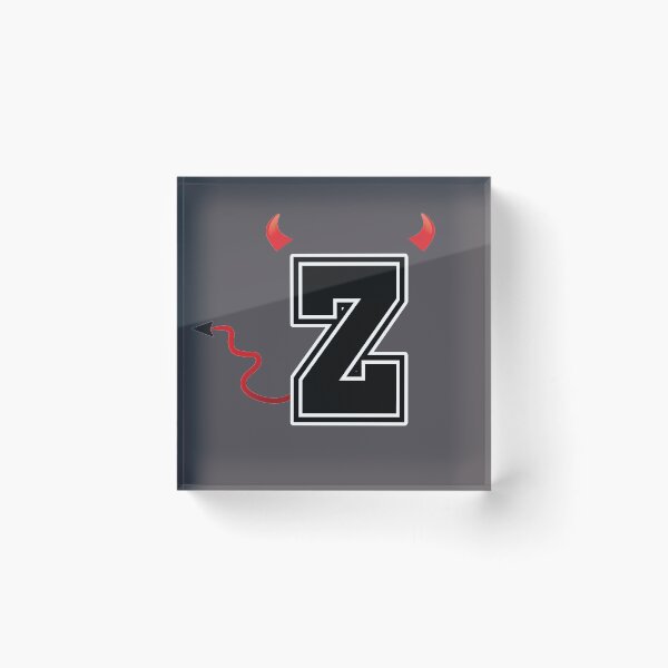 Item preview, Letter Z College Font Evil Naughty  designed and sold by comcamworld.