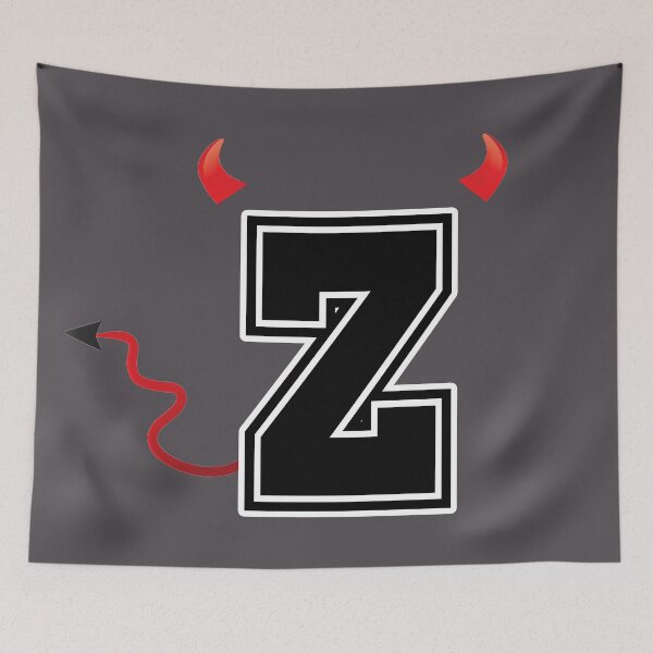 Item preview, Letter Z College Font Evil Naughty  designed and sold by comcamworld.