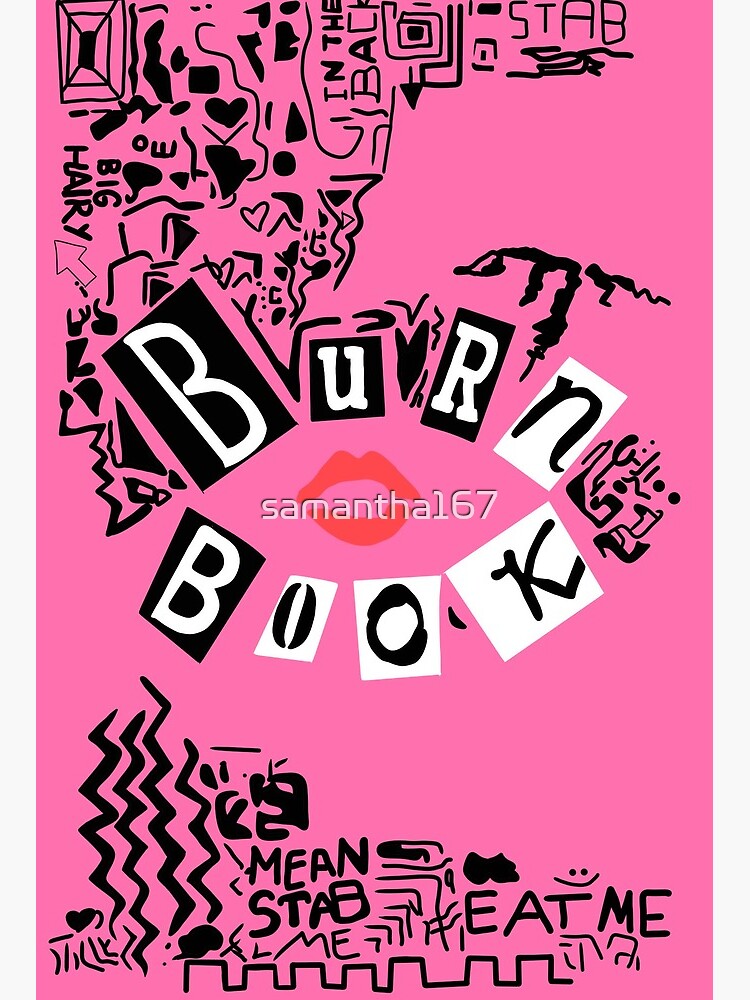 Burn Book - Mean Girls  Art Board Print for Sale by samantha167