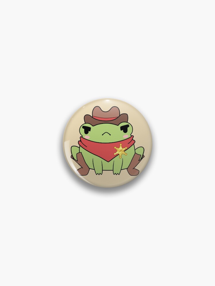 Cowboy Frog Pin