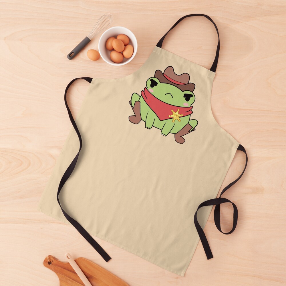 Cute Cowboy Frog Apron