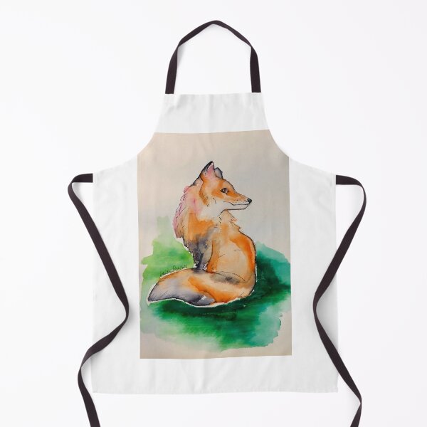 Artikelvorschau, Aquarellfuchs entworfen und verkauft von Adriana Dias.