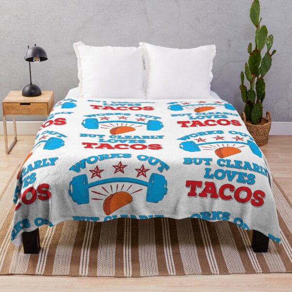 Item preview, Works Out But Clearly Loves Tacos Shirt Funny Gift Idea for Anniversary, Wedding, Mother's Day, Father's Day, Graduation, Thanksgiving, Christmas and New Year's Day. designed and sold by KHRO.