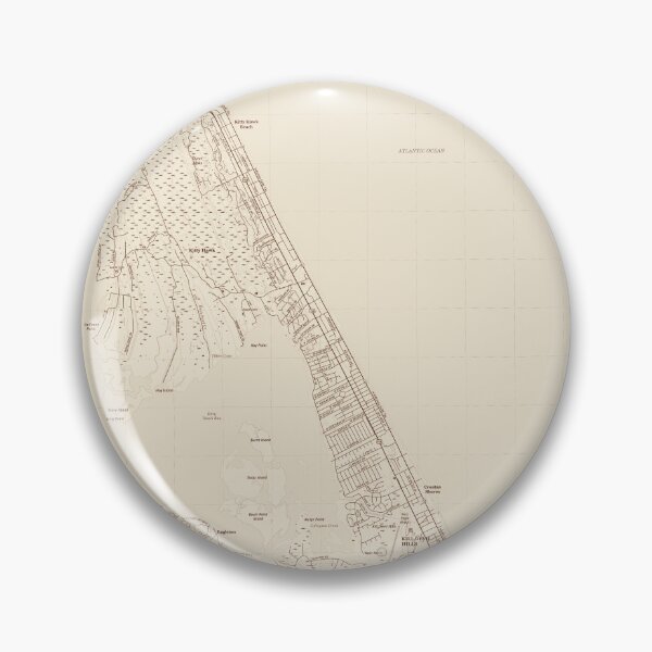 Item preview, Kitty Hawk, NC Topographical Map Vintage designed and sold by PGHPhotoCo.