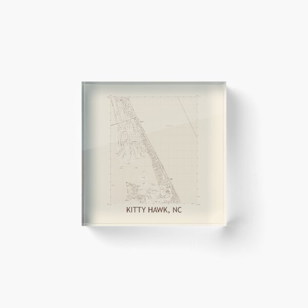 Item preview, Kitty Hawk, NC Topographical Map Vintage designed and sold by PGHPhotoCo.