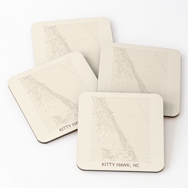 Item preview, Kitty Hawk, NC Topographical Map Vintage designed and sold by PGHPhotoCo.