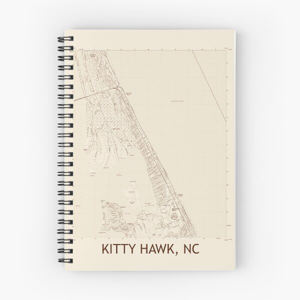 Item preview, Kitty Hawk, NC Topographical Map Vintage designed and sold by PGHPhotoCo.