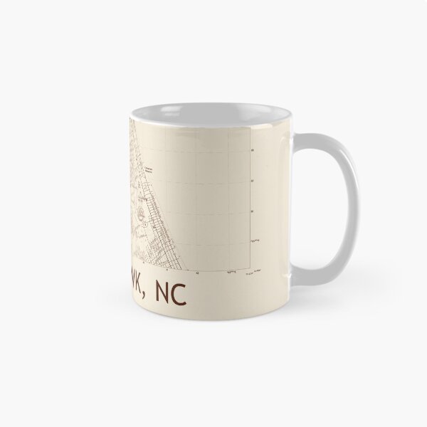 Item preview, Kitty Hawk, NC Topographical Map Vintage designed and sold by PGHPhotoCo.