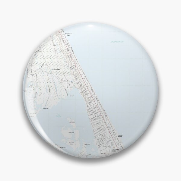 Item preview, Kitty Hawk, NC Topographical Map Clean designed and sold by PGHPhotoCo.