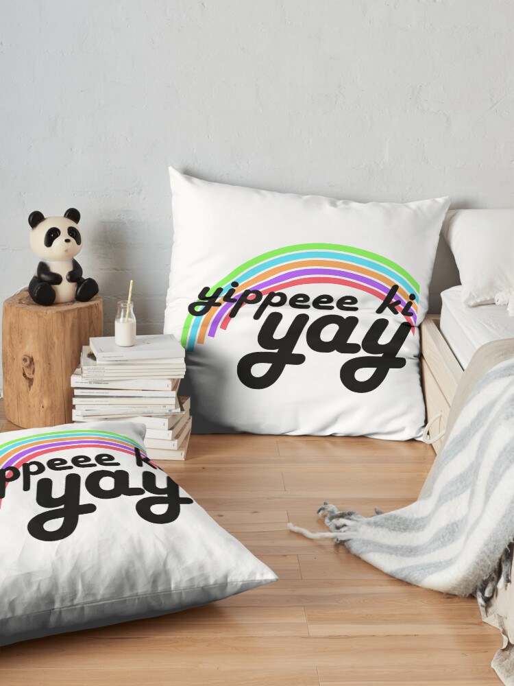 Alternate view of Yippeee Ki YAY! Floor Pillow