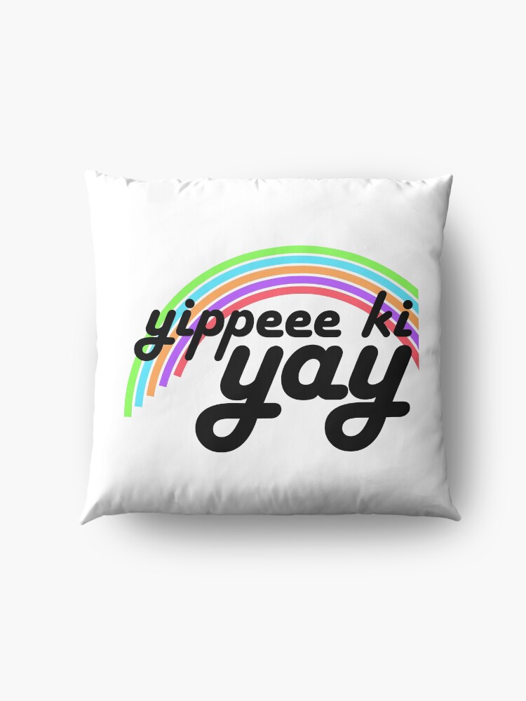 Alternate view of Yippeee Ki YAY! Floor Pillow