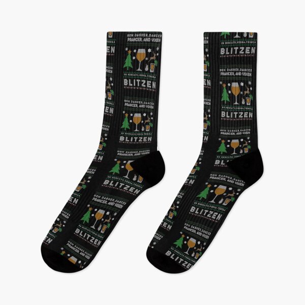 Item preview, Ugly Christmas Sweater Drinking- Now Dasher, Dancer, Prancer, Vixen, Moscato, Vodka, Tequila, Blitzen designed and sold by creativehive.