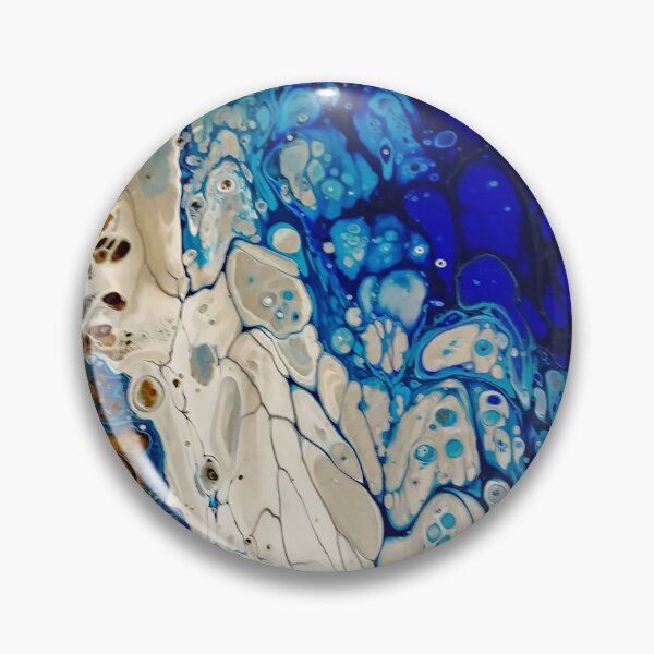 Item preview, Blue Ocean meets land Acrylic Art Pour designed and sold by Jennykies.