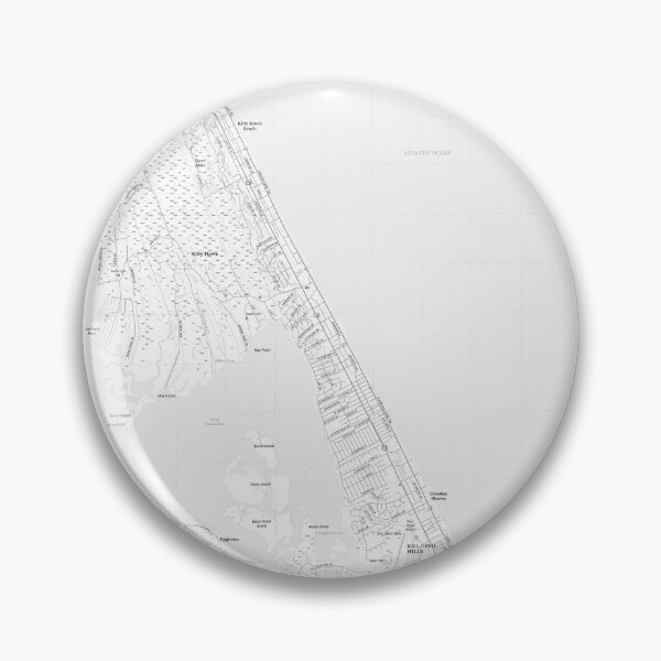 Item preview, Kitty Hawk, NC Topographical Map Black & White designed and sold by PGHPhotoCo.
