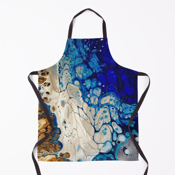 Item preview, Blue Ocean meets land Acrylic Art Pour designed and sold by Jennykies.