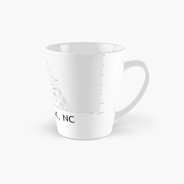 Item preview, Kitty Hawk, NC Topographical Map Black & White designed and sold by PGHPhotoCo.