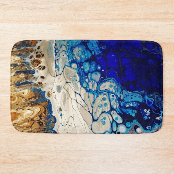 Item preview, Blue Ocean meets land Acrylic Art Pour designed and sold by Jennykies.