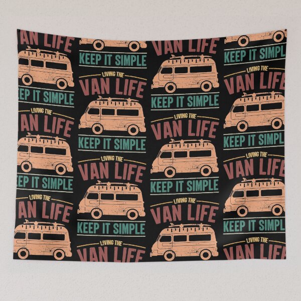 Item preview, Living The Van Life | Keep It Simple Glamping designed and sold by GravitiTees.