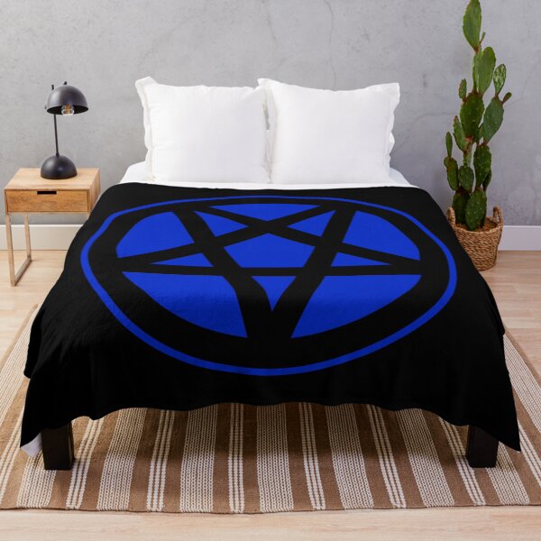 Item preview, Inverted Pentagram Dark Blue | Satanic designed and sold by Godstomper.