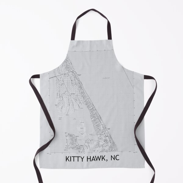 Item preview, Kitty Hawk, NC Topographical Map Grey designed and sold by PGHPhotoCo.