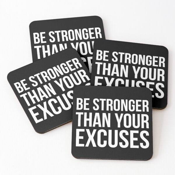 Item preview, Be Stronger Than Your Excuses designed and sold by evokearo.