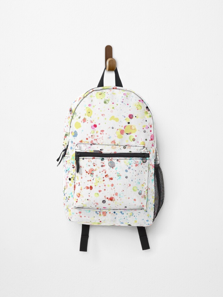Thumbnail 1 of 3, Backpack, Random Paint Drops designed and sold by teeitemize.