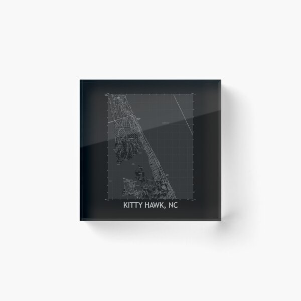 Item preview, Kitty Hawk, NC Topographical Map Black designed and sold by PGHPhotoCo.